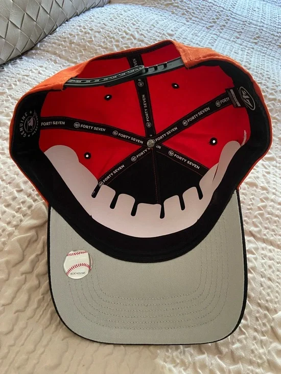 47 Brand San Francisco Giants Orange and Black Cap - Picture 4 of 4